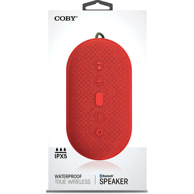 Waterproof True Wireless Portable  Speaker, Red