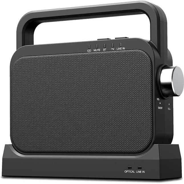 Wireless TV Speaker for Senior Citizens. Amplifies the TV Sound for those with Hearing Loss