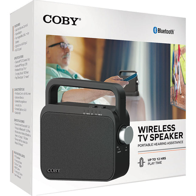 Wireless TV Speaker for Senior Citizens. Amplifies the TV Sound for those with Hearing Loss