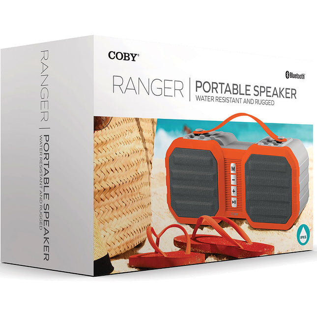 Ranger Portable Speaker Water Resistant and Rugged, Orange