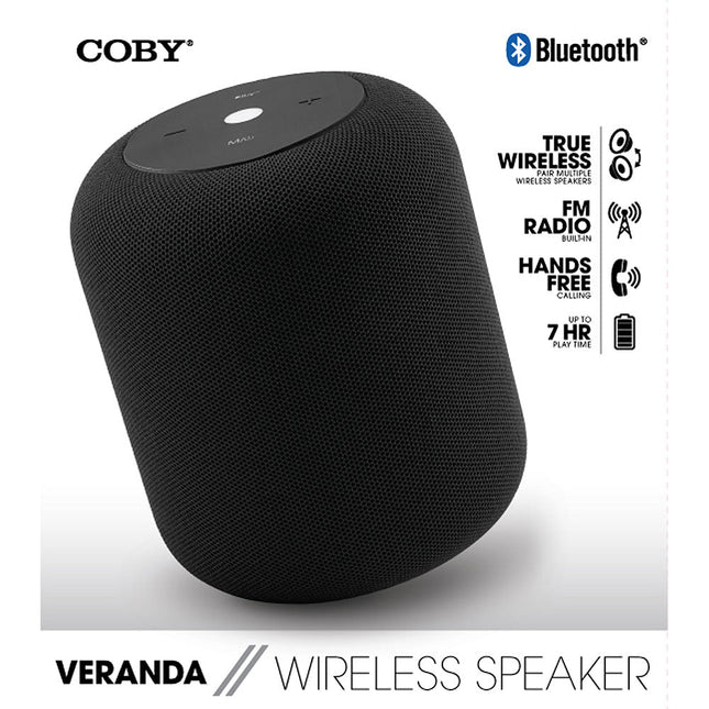 Veranda Wireless Speaker, Black