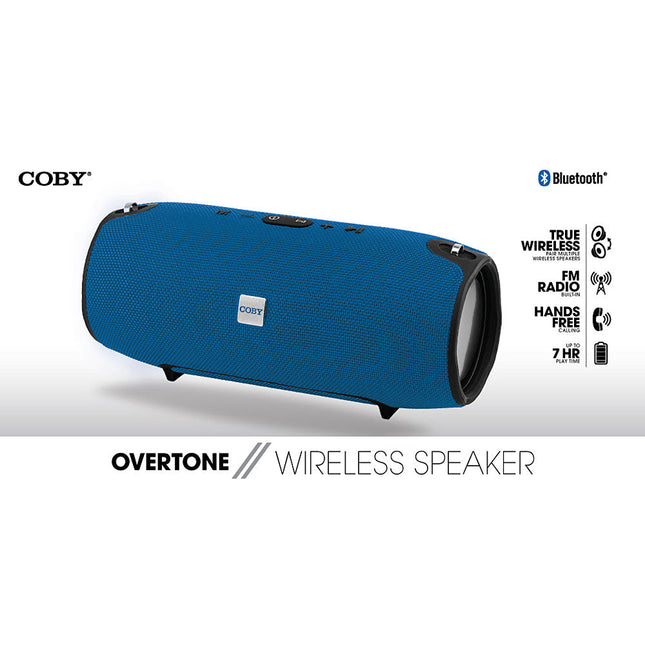 Overtone Wireless Speaker, Blue