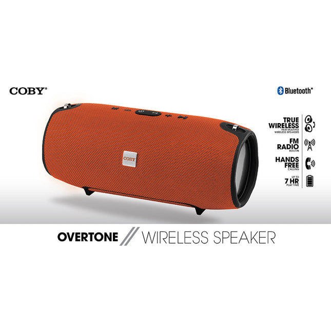 Overtone Wireless Speaker, Orange