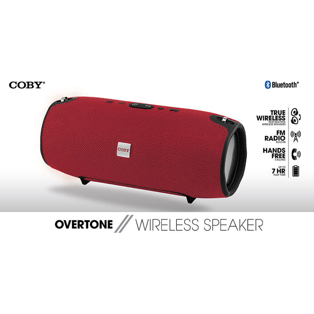 Overtone Wireless Speaker, Red