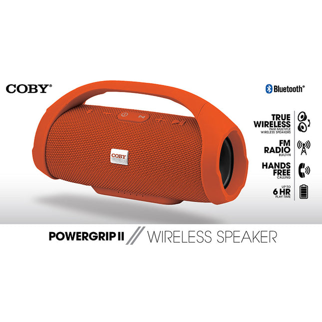 Powergrip II WirelessSpeaker, Orange