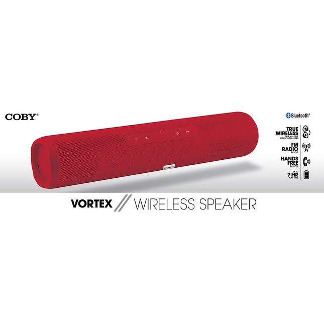 Vortex Wireless Speaker, Red