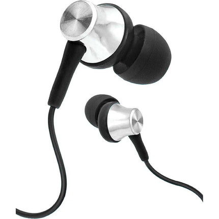Tangle-Free Stereo Earbuds w/Mic, Blue
