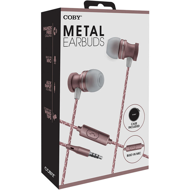 Stereo Earbuds, Rose Gold