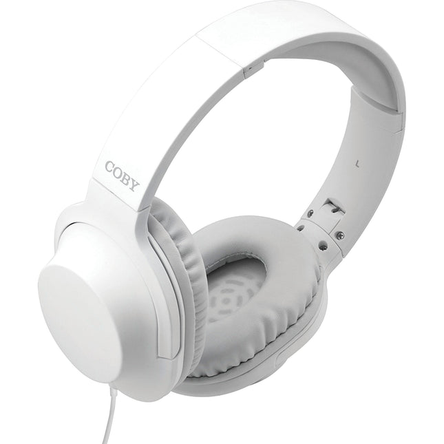 Super Bass Stereo Headphones w/Mic, White