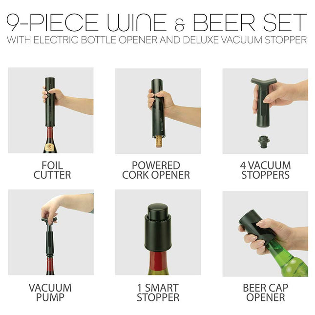9 Piece Wine and Beer Set