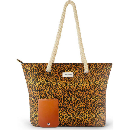 Wine Tote Bag, Leopard