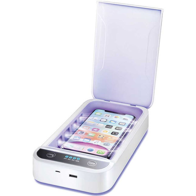 UV-C Sanitizing Box with USB Port and LED Indicator