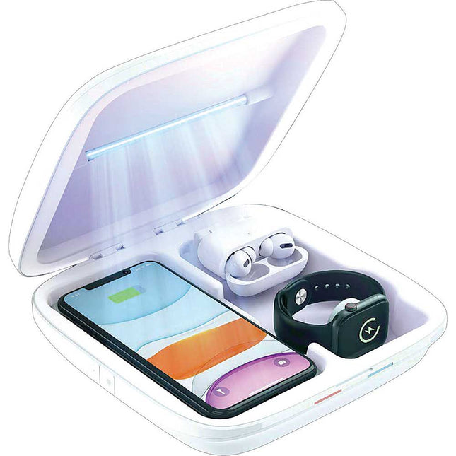 Multi-Device UV-C Sanitizing Box with Wireless Charging