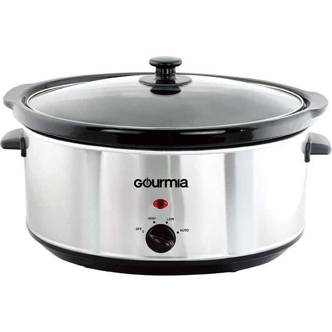 7-Quart Oval Slow Cooker, Stainless Steel