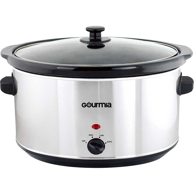 8.5 Quart Oval Stainless Steel Slow Cooker