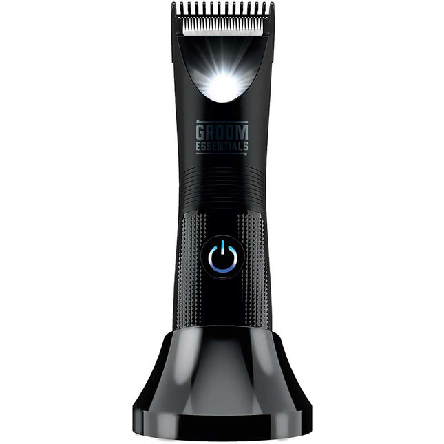 CERAMIC BLADE HAIR TRIMMER W/LED LIGHT AND STAND