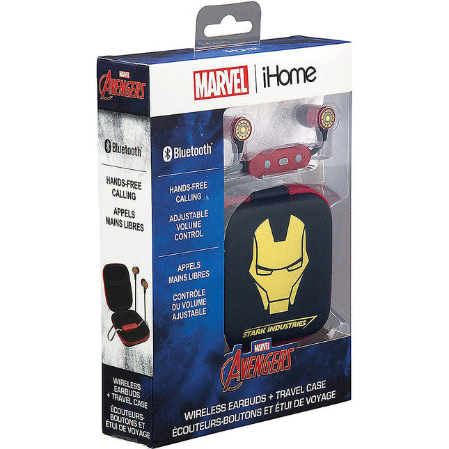 Avengers Iron Man Bluetooth® Wireless Earbuds and Travel Case