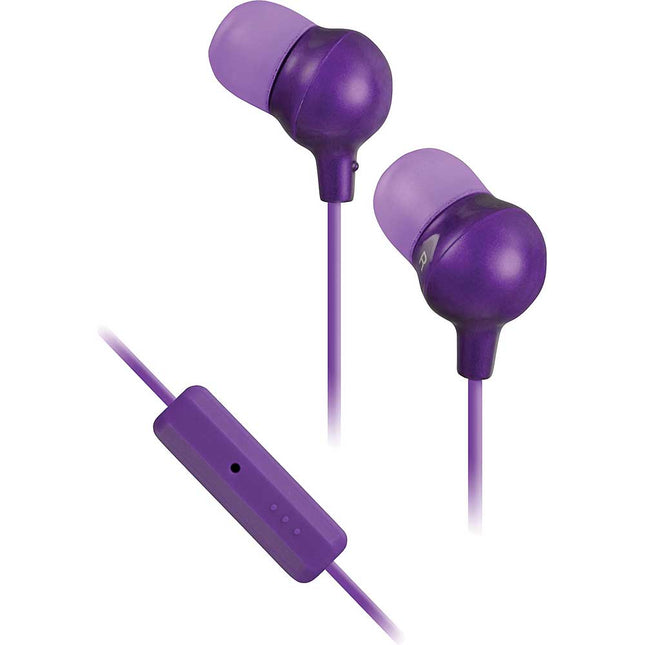 Marshmallow Earbuds with Mic & Remote, Violet