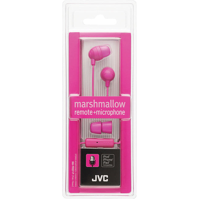 Marshmallow In-Ear Headphones with Mic & Remote, Pink