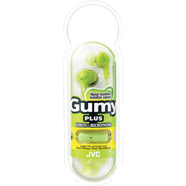 Gumy Plus In-Ear Headphones with Mic & Remote, Green