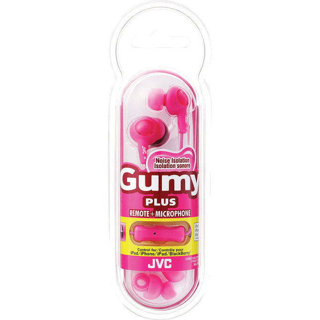 Gumy Plus In-Ear Headphones with Mic & Remote, Pink