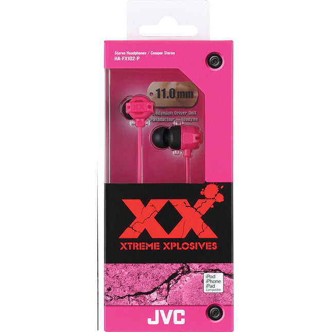 XX Xtreme Bass IE Headphones, Pink