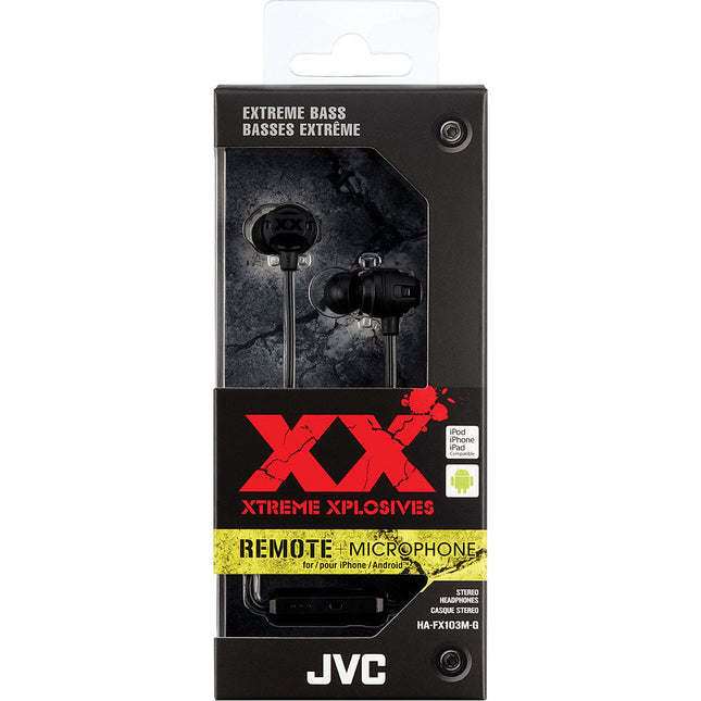 XTREME Xplosive Earbuds w/Mic, Black