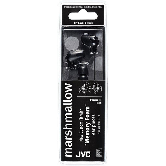 Marshmallow In-Ear Headphones, Black