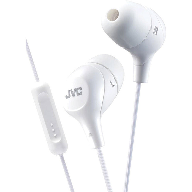 Marshmallow In-Ear Headphones w/Mic, White