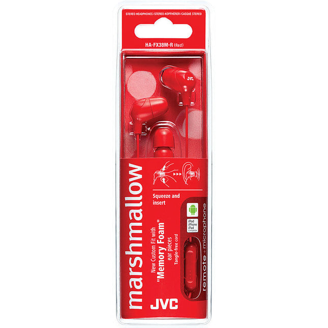 Marshmallow In-Ear Headphones, Red