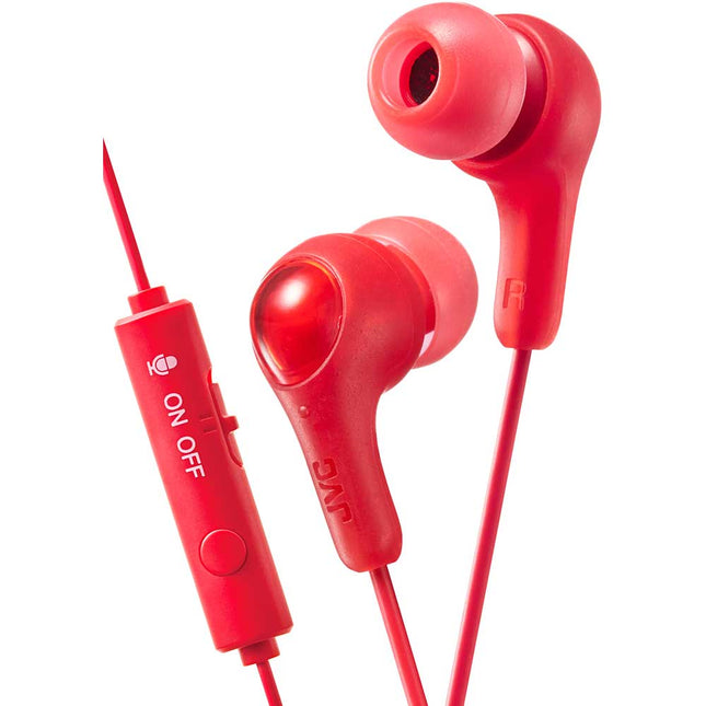 Gumy Blue Gamer Earbuds with Microphone, Red