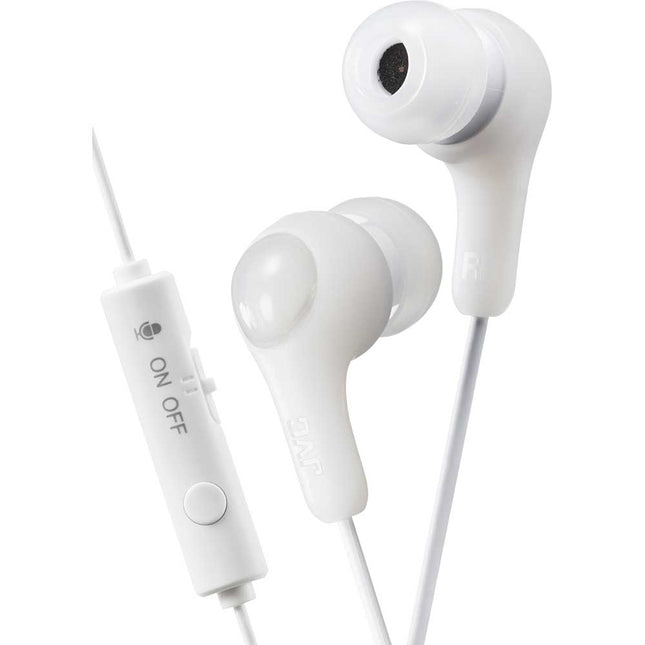 Gumy Blue Gamer Earbuds with Microphone, White