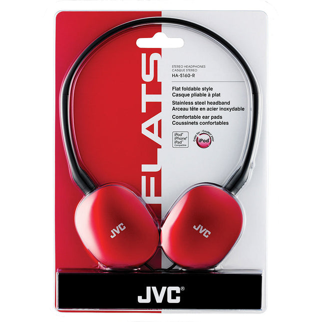 FLATS Foldable Headphones, Red