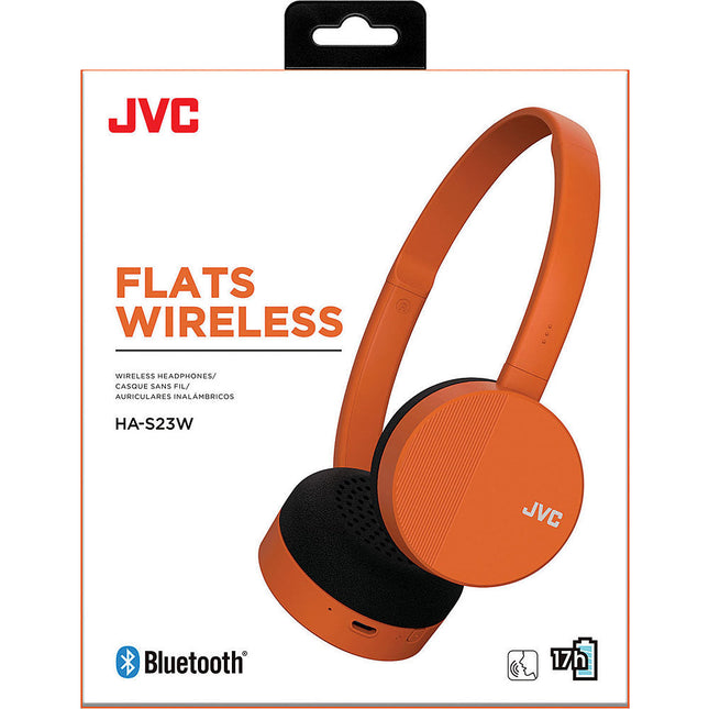 Wireless On-Ear Headphones, Orange