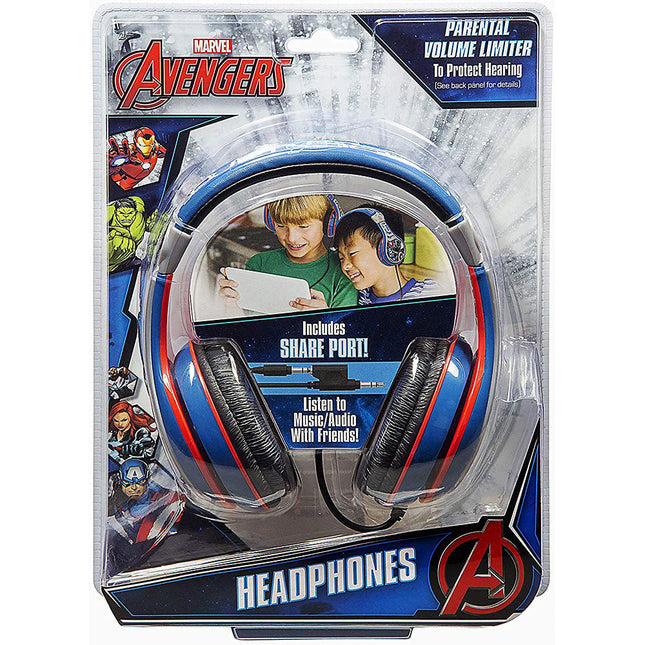 Avengers Headphones for Kids with Built in Volume Limiting Feature