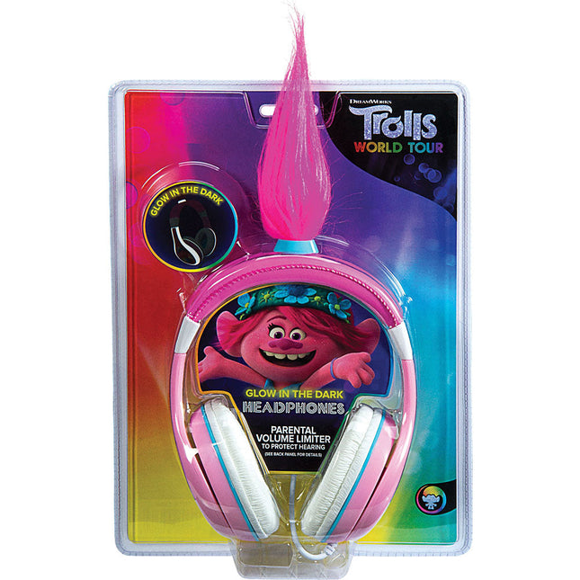 Trolls World Tour Poppy Kids Headphones, Glow in The Dark