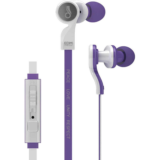 Universe In-Ear Headphones w/ Mic & Remote, Purple