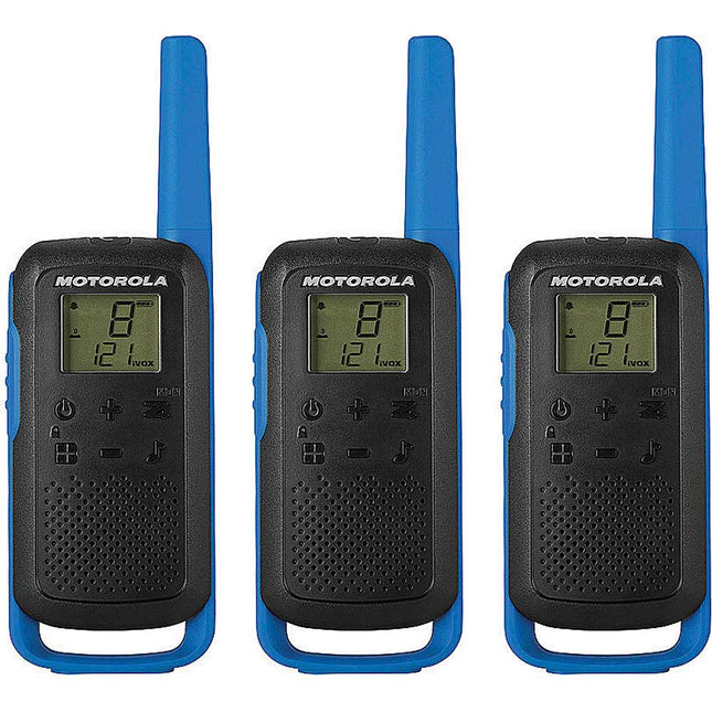 Two-Way Radio Black W/Blue Three-Pack