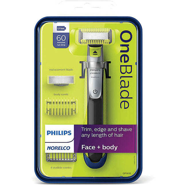 OneBlade Face + Body hybrid electric trimmer and shaver