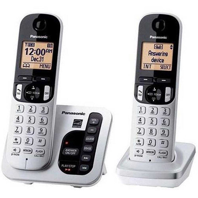 Cordless Phone with Answering Machine, 2 Handsets