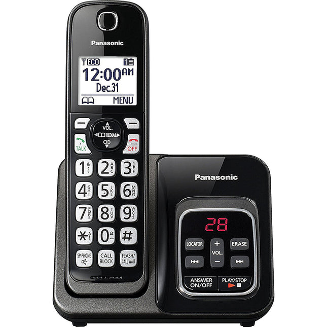 Expandable Cordless Phone with Call Block and Answering Machine, 1 Handset