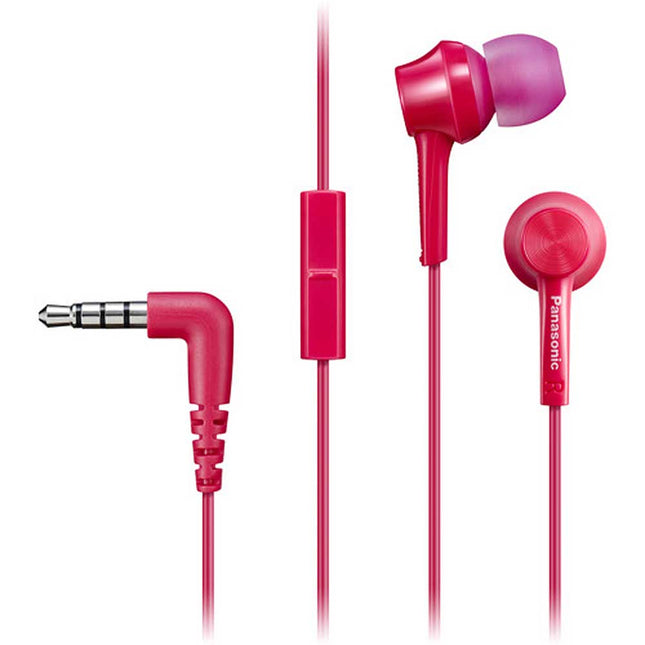 In-Ear Headphones w/Mic, Pink