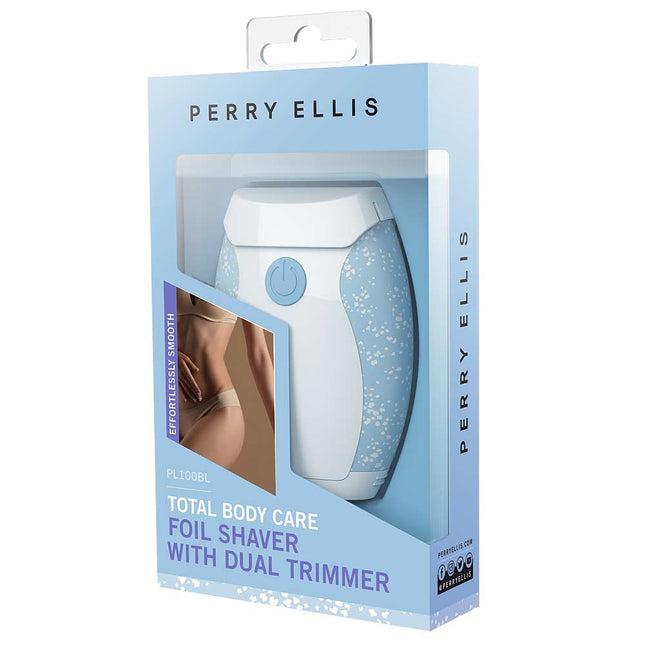 LADIES’ FOIL SHAVER WITH DUAL TRIMMER