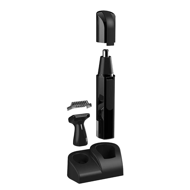 NOSE, EAR & BEARD TRIMMER WITH STAND, Black