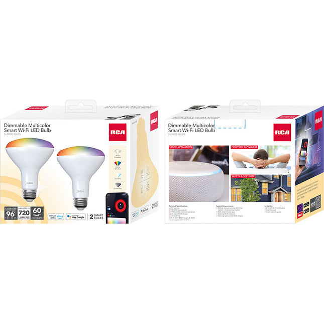 SMART WI-FI 2x BR30 LED BULB