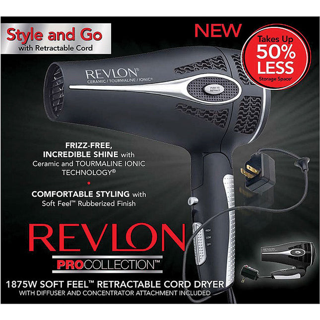 Retractable Cord Hair Dryer