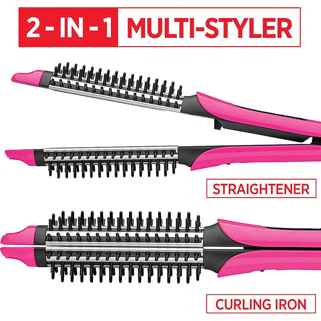 2-in-1 Multi-Styler Flat Iron and Curling Wand