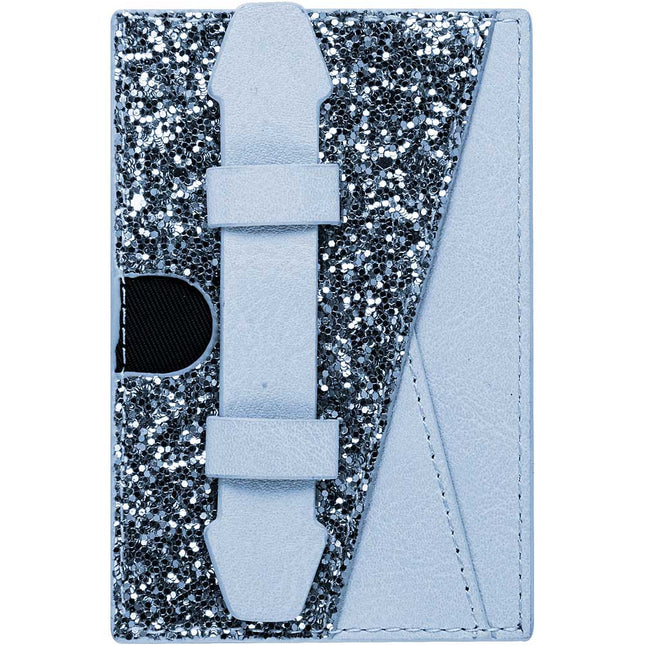 Card Wallet w/ Finger Holder, Blue