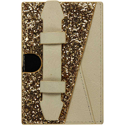 Card Wallet w/ Finger Holder, Gold
