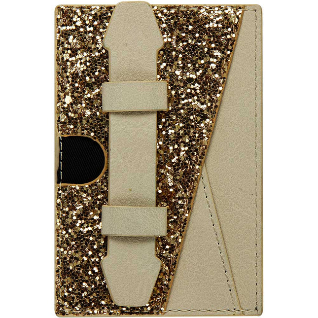 Card Wallet w/ Finger Holder, Gold